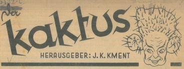 Beispielhafter Titelschriftzug der Zeitschrift